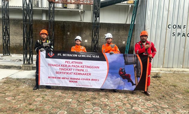 Pelatihan Tenaga Kerja Pada Ketinggian Tingkat 1 (TKPK1), Tgl 22-26 Juni 2026 | PT BETRACOM GEMILANG NUSA tkpk 1 22 26 juni 2026 1